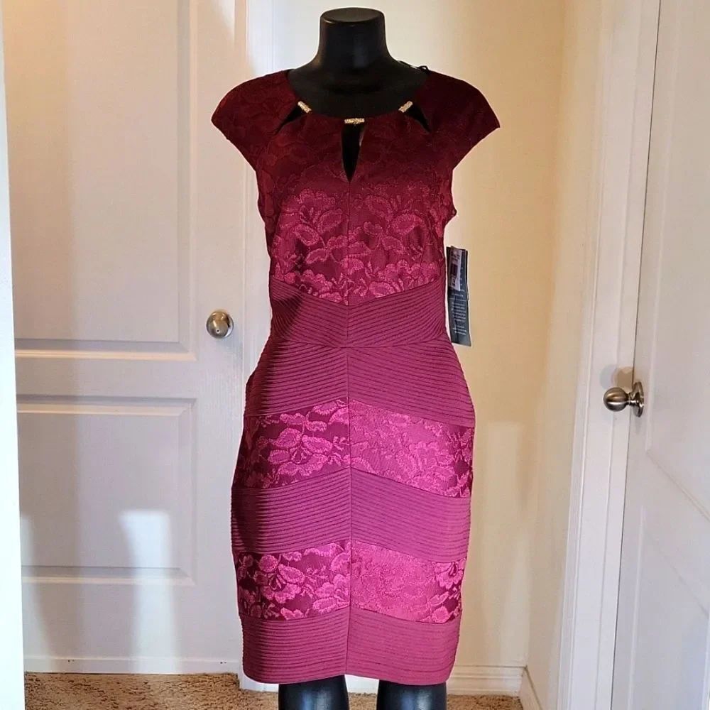 BRAND NEW MELROSE MELROSE SOCIAL ROUNDNECK LINE SLEEVELESS DRESS - Picture 2 of 16